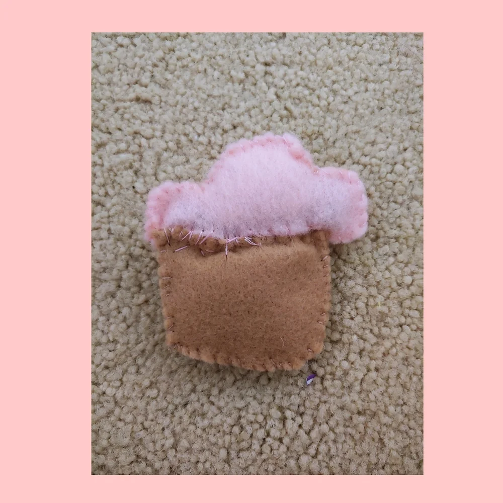 Pink Cupcake Cat Toy